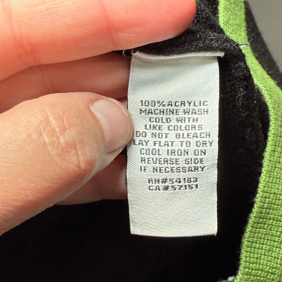 Eliza J Sweater Dress M Black Gray Green Stripe‎ 3/4 Sleeve Knit Pockets - Picture 6 of 12